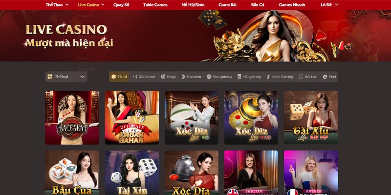 Trải nghiệm top 03 sản phẩm cược đặc sắc tại sảnh casino XO88